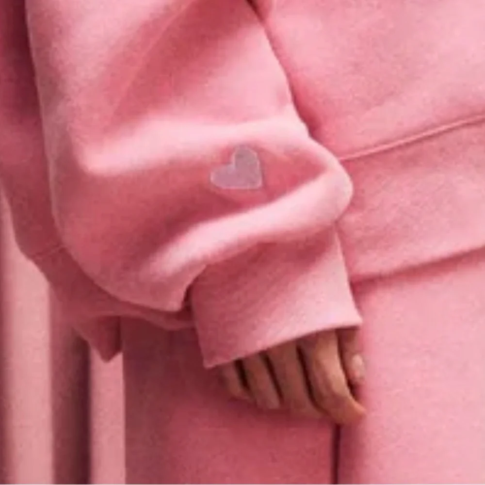 PARKE Valentine's Day Varsity Mockneck
Blush  / Lavender - NWT L/XL - Picture 4 of 4